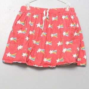 Hanna Andersson rainbow shooting star print skirt skort